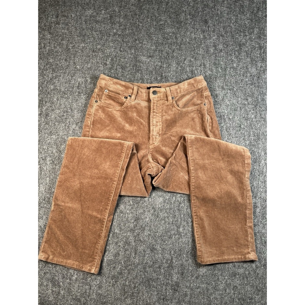 Quince Organic Stretch Corduroy Pants Warm Brown Women SmallCotton Blend Comfort